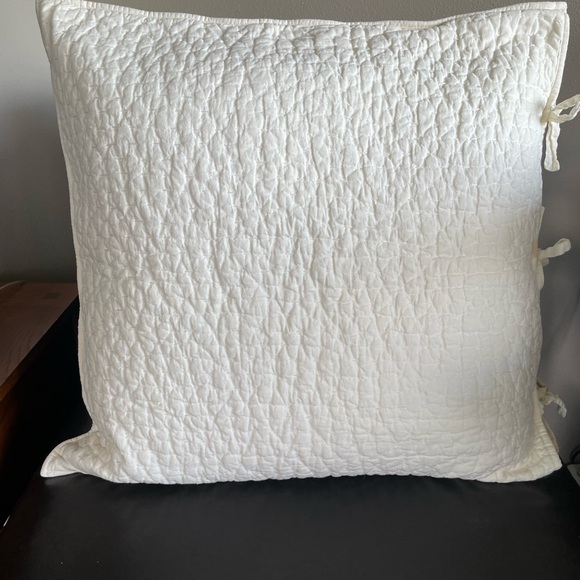 Pottery Barn Pick Stitch Euro Shams - Picture 3 of 3